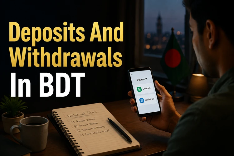 Deposits And Withdrawals In BDT